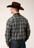 Tin Haul MENS SNAP GREY PLAID WOOL BLEND SHIRT JACKET - Tin Haul - Flyclothing LLC