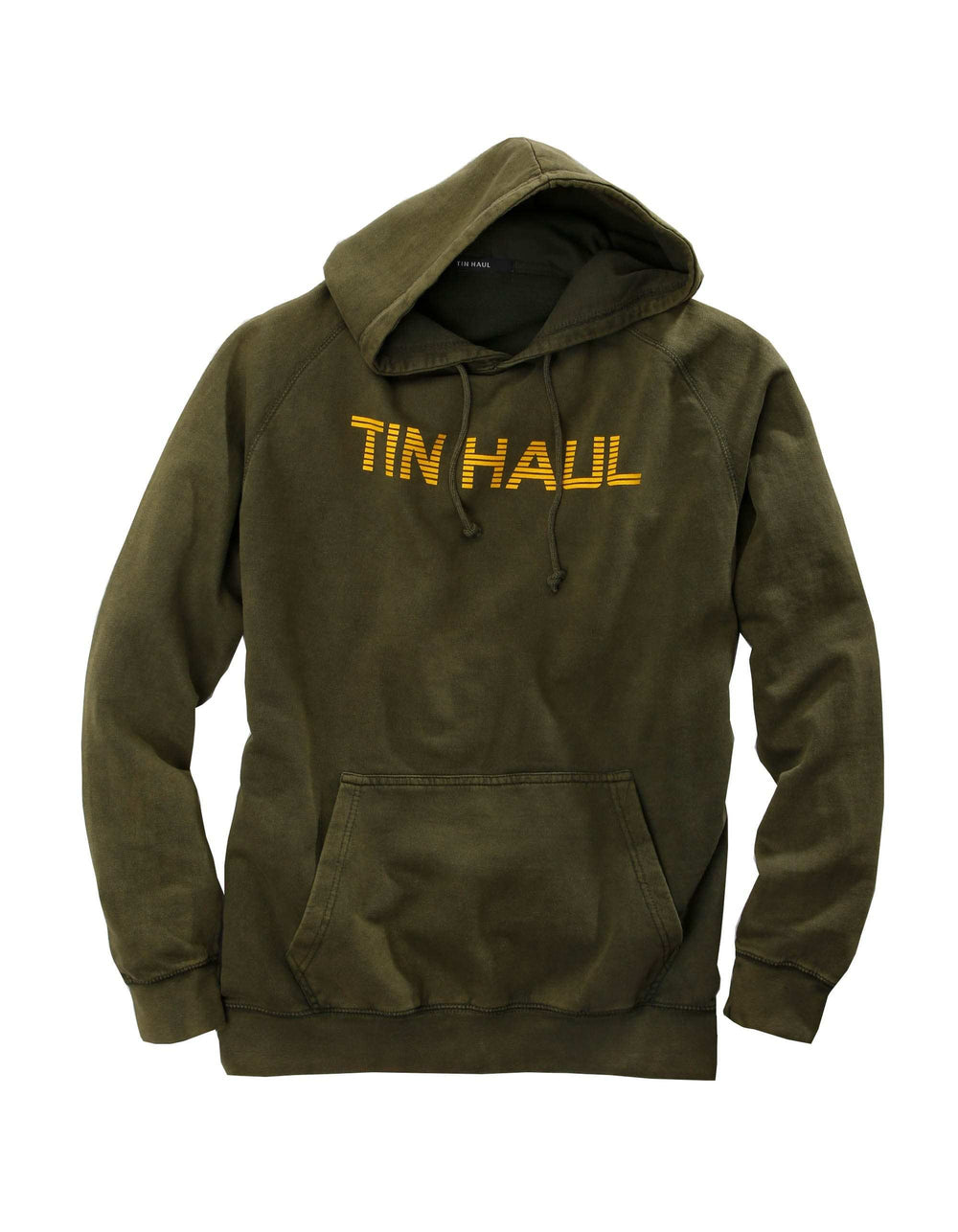 Tin Haul MENS TIN HAUL WORDING IN GOLD OLIVE SWEATSHIRT - Tin Haul - Flyclothing LLC