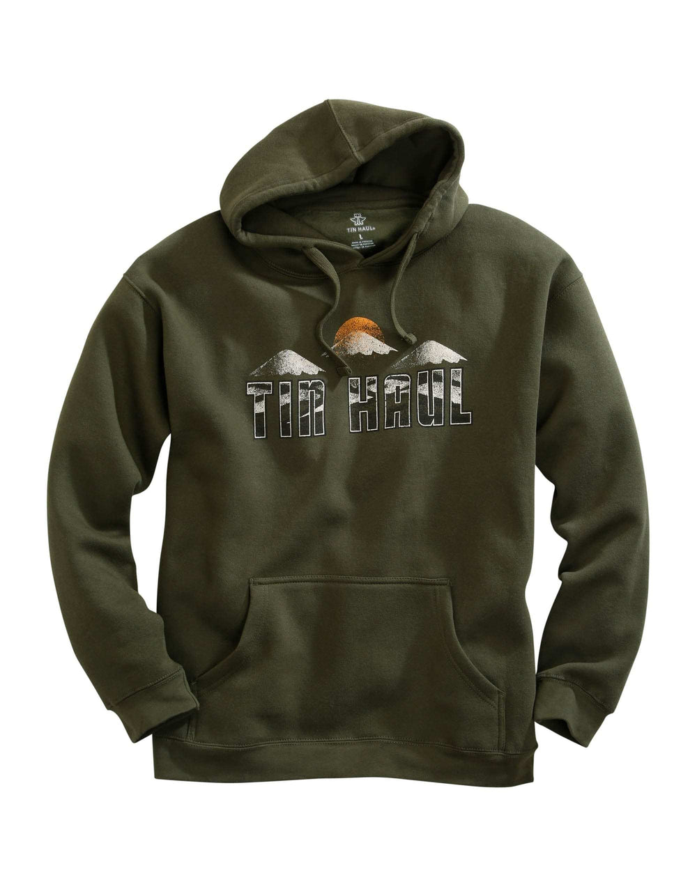 Tin Haul MENS TIN HAUL MOUNTAIN CAPS GREEN SWEATSHIRT - Tin Haul - Flyclothing LLC