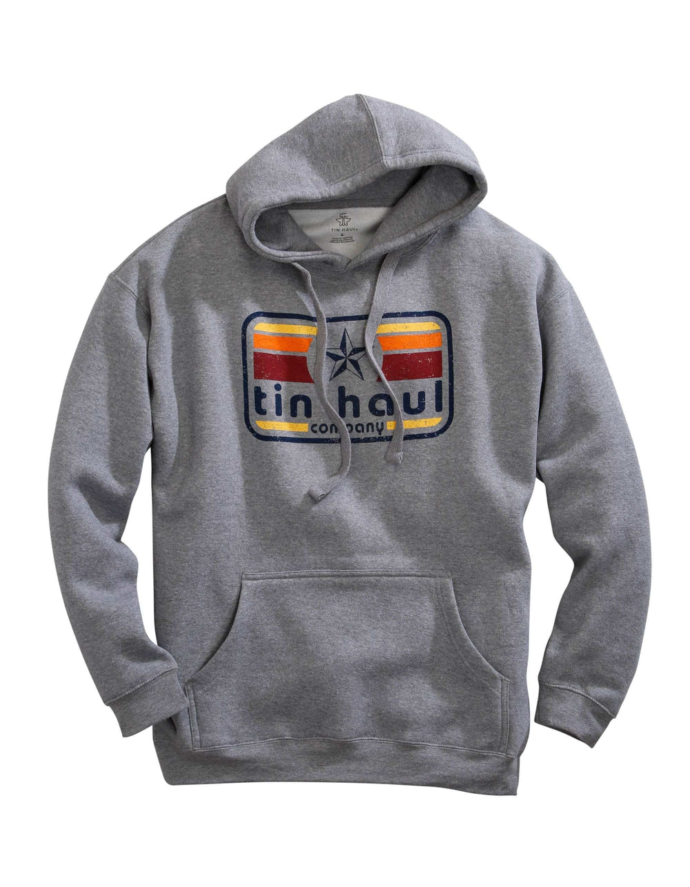 Tin Haul MENS TIN HAUL STAR AND STRIPES SCREEN PRINT HEATHER GREY SWEATSHIRT - Tin Haul - Flyclothing LLC