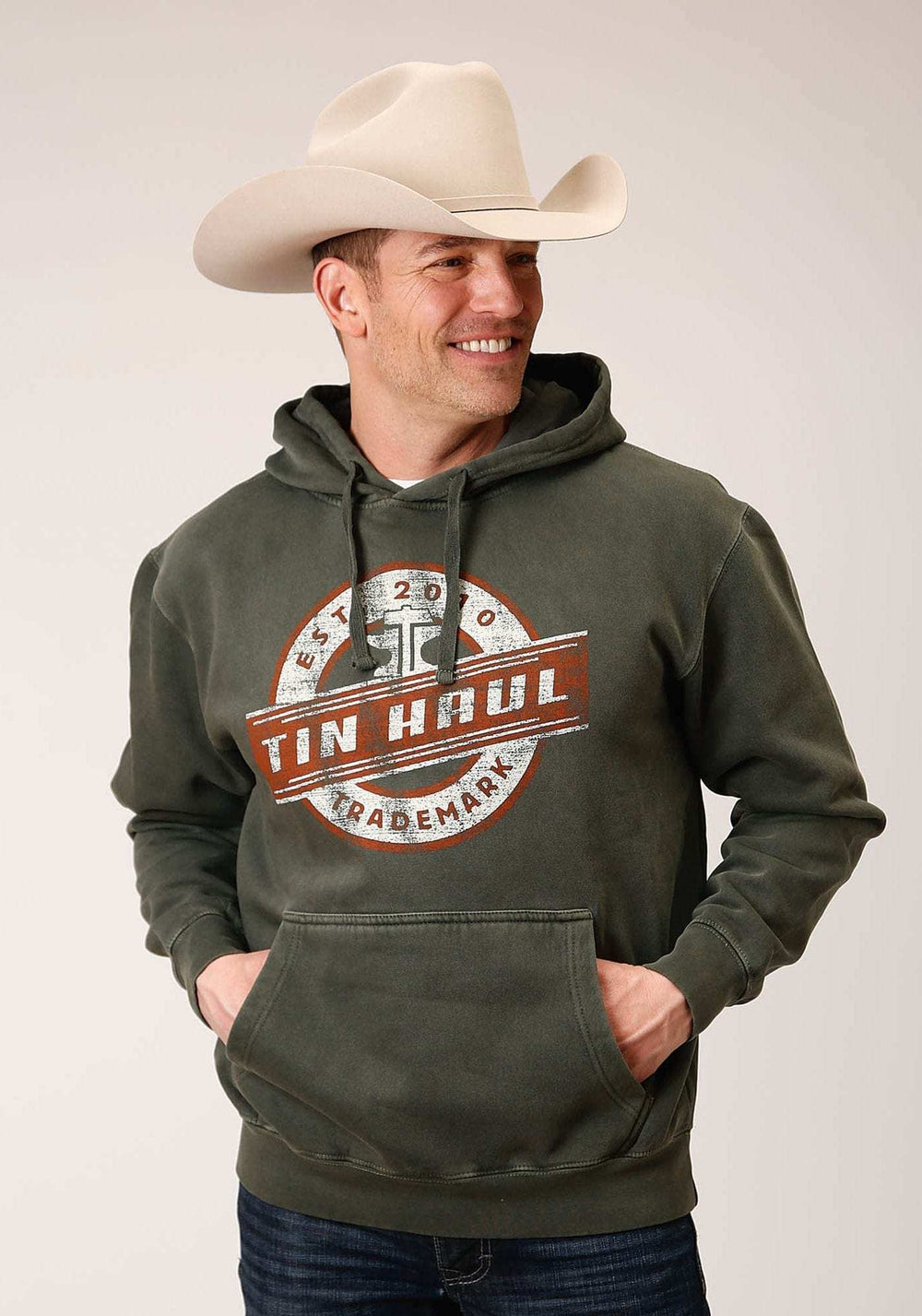 Tin Haul MENS KNIT TIN HAUL TRADEMARK SCREEN PRINT SWEATSHIRT - Tin Haul - Flyclothing LLC