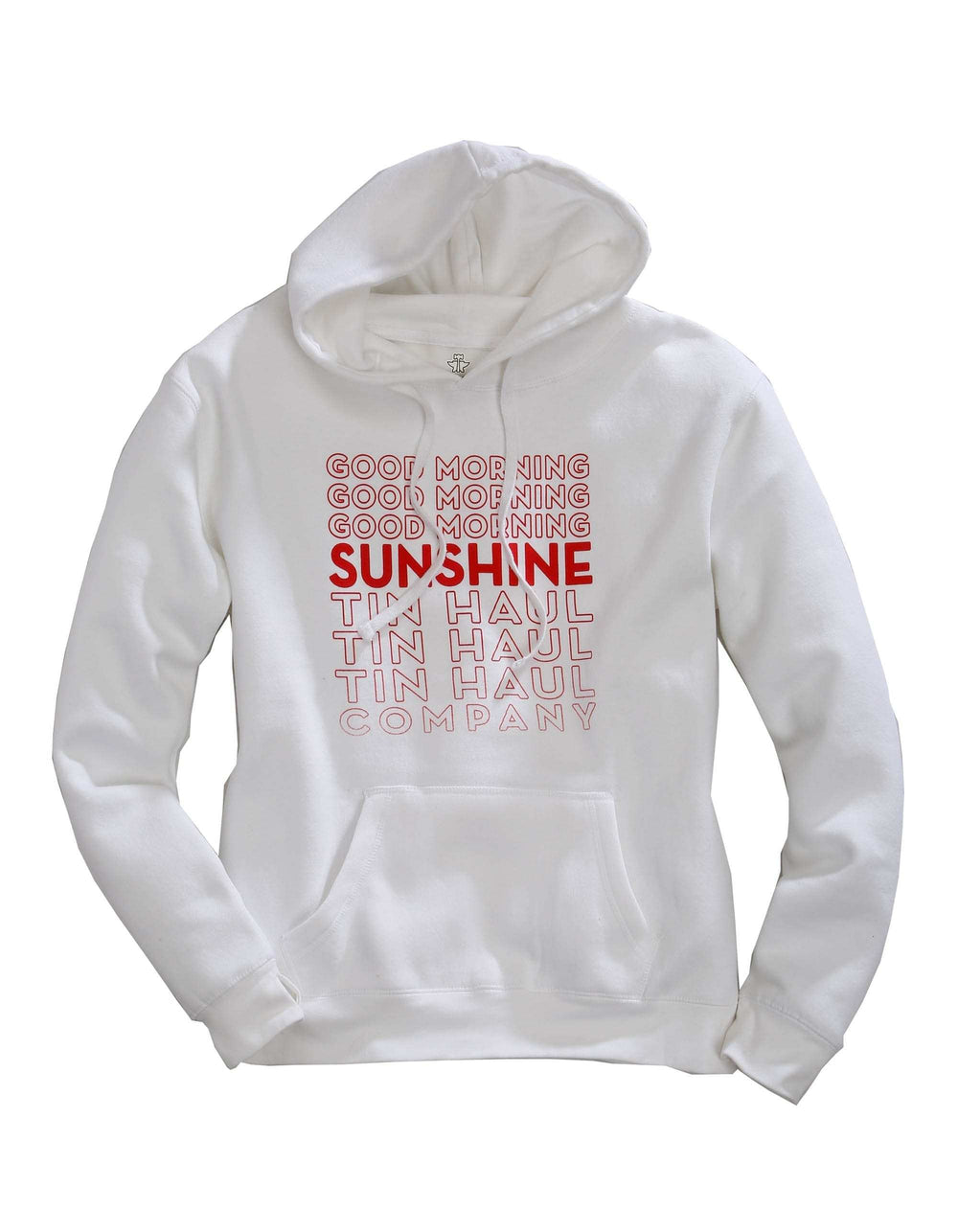 Tin Haul WOMENS GOOD MORNING SUNSHINE HOODIE WHITE SWEATSHIRT - Tin Haul - Flyclothing LLC