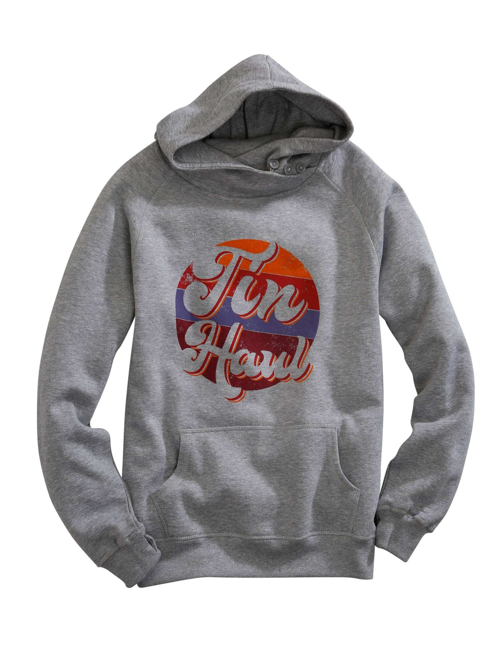 Tin Haul WOMENS TIN HAUL RETRO CIRCLE SCREEN PRINT HEATHER GREY SWEATSHIRT - Tin Haul - Flyclothing LLC