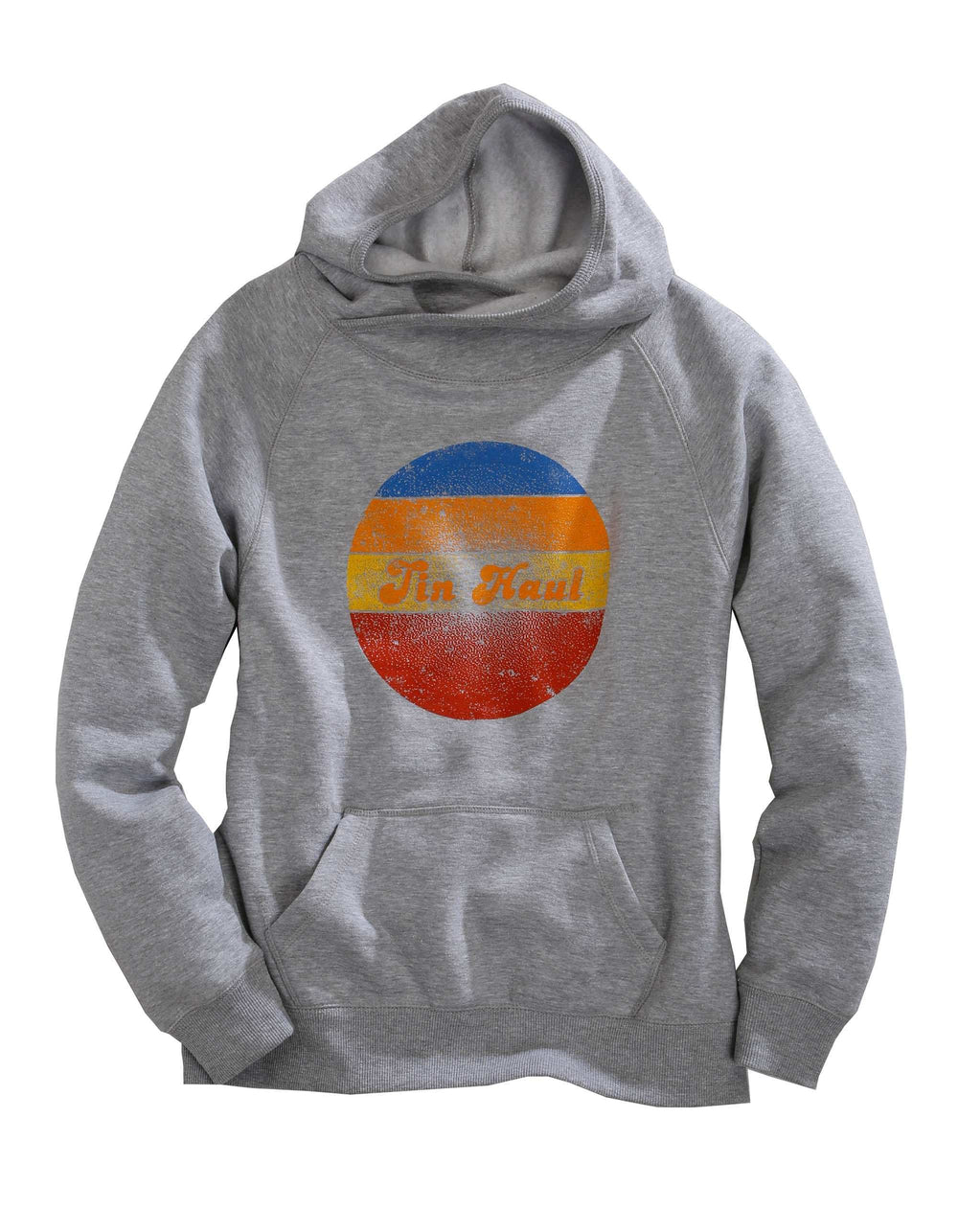 Tin Haul WOMENS RETRO TIN HAUL MULTI COLORED CIRCLE HEATHER GREY SWEATSHIRT - Tin Haul - Flyclothing LLC
