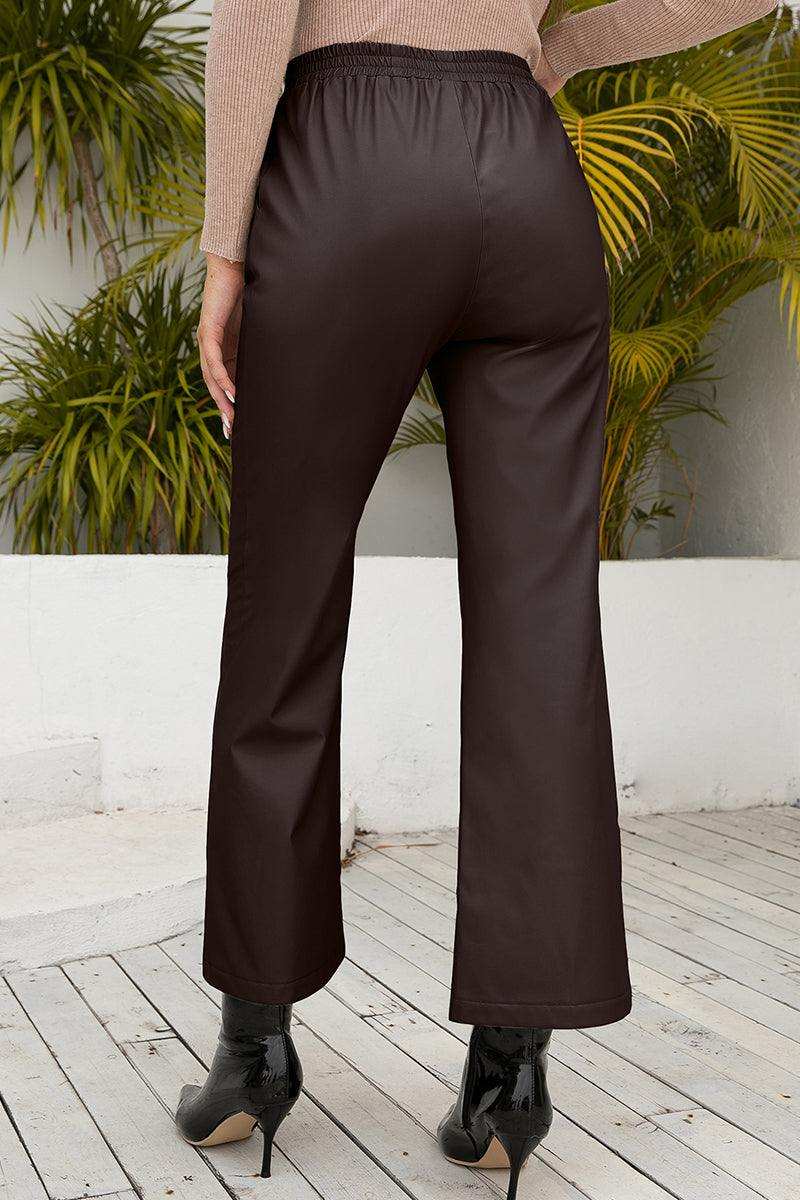 Drawstring Wide Leg Long Pants - Trendsi - Flyclothing LLC