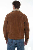 Scully CAFE BROWN KNIT INSET JACKET - Scully Leather - Flyclothing LLC