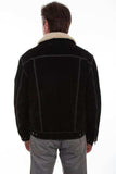 Scully BLACK BOAR SUEDE KNIT INSET JACKET - Scully Leather - Flyclothing LLC
