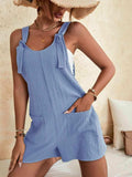 Full Size Scoop Neck Romper with Pockets - Trendsi - Flyclothing LLC