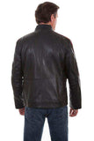 Scully BLACK LAMB STRIPED MC JACKET - Scully Leather - Flyclothing LLC