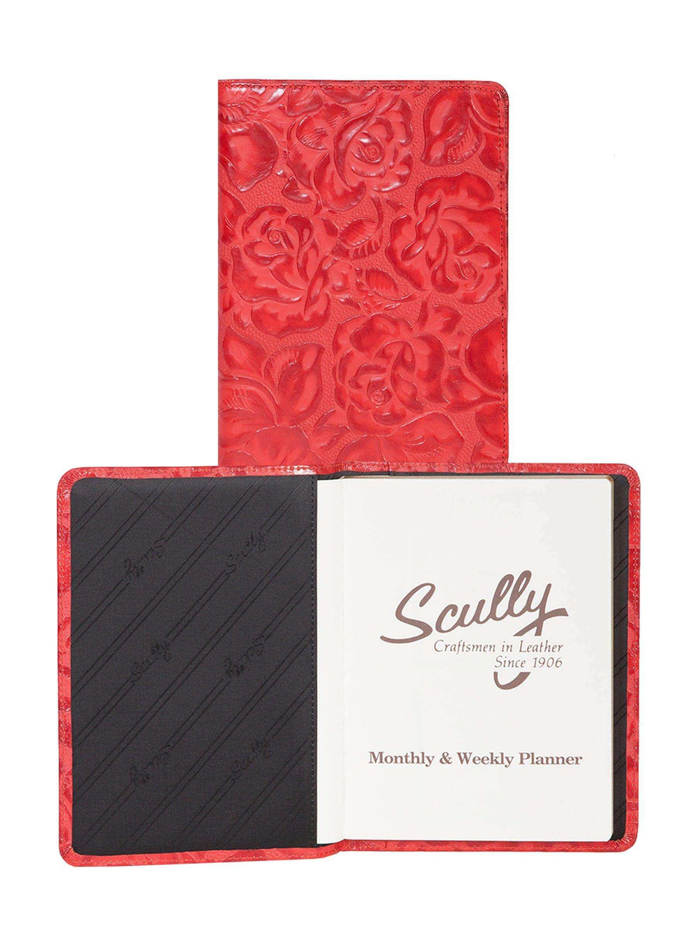 Scully Leather Red New Tooled Leather Ruled Manuscript - Scully Leather - Flyclothing LLC