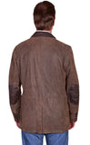 Scully BROWN BLAZER W/ELBOW PATCH - Scully Leather - Flyclothing LLC