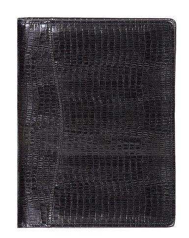 Scully Leather Black Ostrich Leather Ruled Journal - Scully Leather - Flyclothing LLC