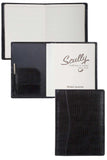 Scully Leather Black Ostrich Leather Ruled Journal - Scully Leather - Flyclothing LLC