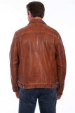 Scully Mens Brown Leather Jacket - Scully Leather - Flyclothing LLC