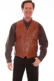 Scully COGNAC RUGGED VEST - Scully Leather - Flyclothing LLC