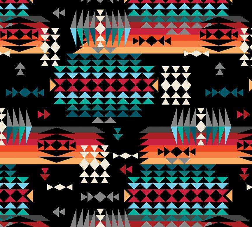 Rockmount Clothing Women's Native Pattern Fleece Western Shirt in Black & Red - Rockmount Clothing - Flyclothing LLC