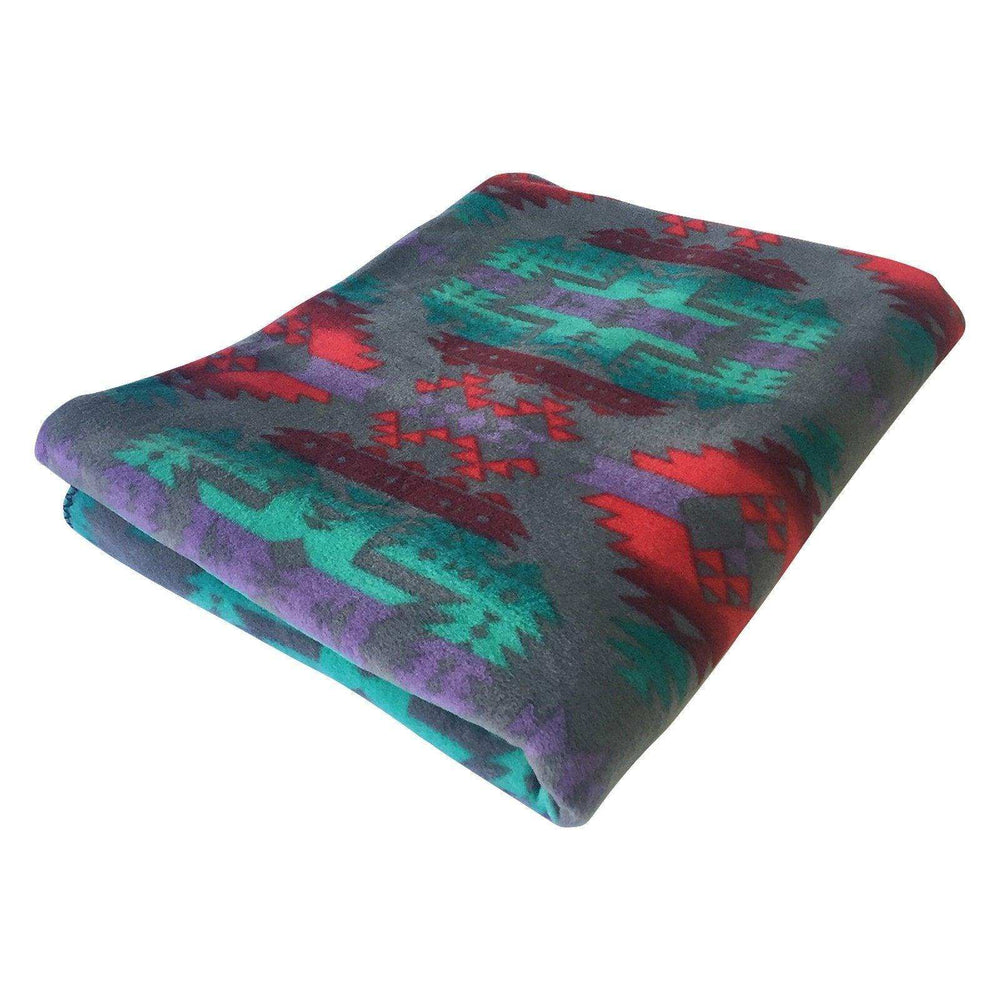 Native Pattern Fleece Western Blanket - Rockmount Clothing - Flyclothing LLC
