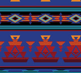 Rockmount Clothing Women's Native Pattern Fleece Western Shirt in Blue & Red - Rockmount Clothing - Flyclothing LLC