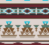 Rockmount Clothing Men's Native Pattern Fleece Western Shirt in Tan & Red - Rockmount Clothing - Flyclothing LLC