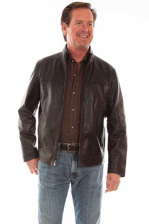 Scully BLACK LAMB ZIP FRONT JACKET - Scully Leather - Flyclothing LLC