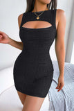 Cutout Sleeveless Knit Dress - Trendsi - Flyclothing LLC