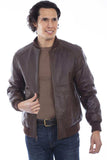 Scully Leather Brown 100% Leather Men's Jacket - Scully Leather - Flyclothing LLC