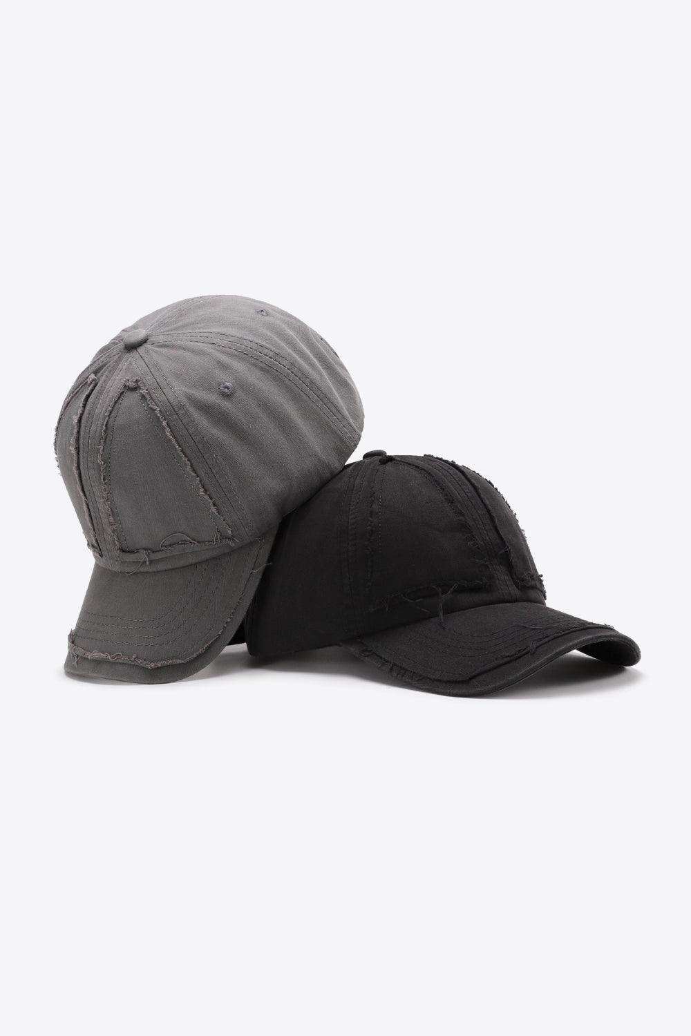 Distressed Adjustable Baseball Cap - Trendsi - Flyclothing LLC