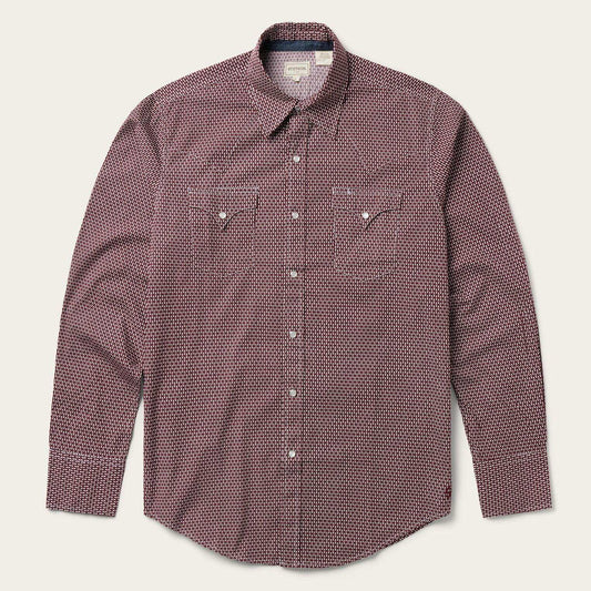 Stetson Broken Diamond Print Western Shirt - Stetson - Flyclothing LLC