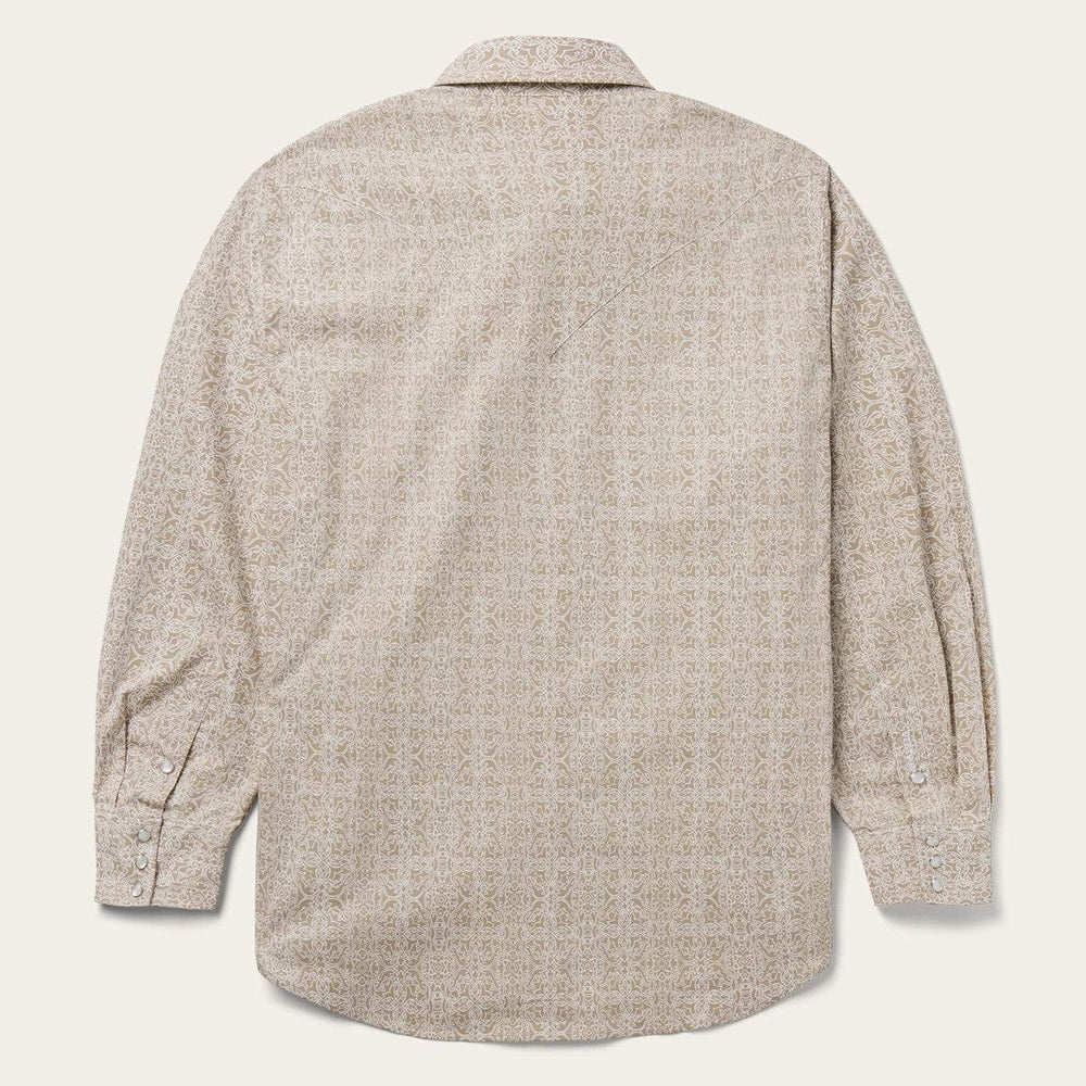 Stetson Sand Medallion Print Western Shirt - Stetson - Flyclothing LLC