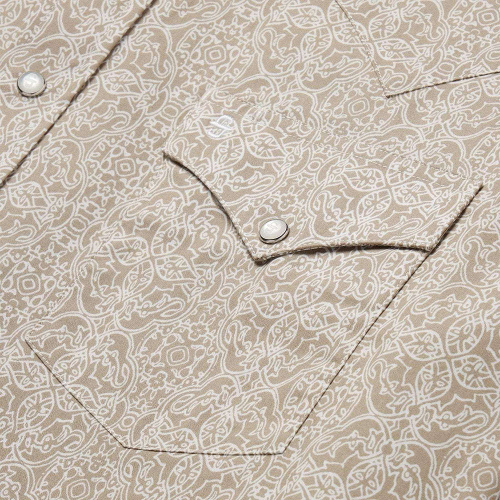 Stetson Sand Medallion Print Western Shirt - Stetson - Flyclothing LLC