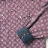 Stetson Blue Four Point Geo Print Western Shirt - Stetson - Flyclothing LLC