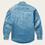 Stetson Turquoise Snap Western Denim Shirt - Stetson - Flyclothing LLC