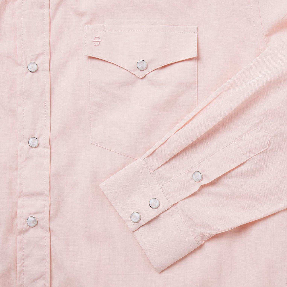 Stetson Pink End-On-End Western Shirt - Stetson - Flyclothing LLC