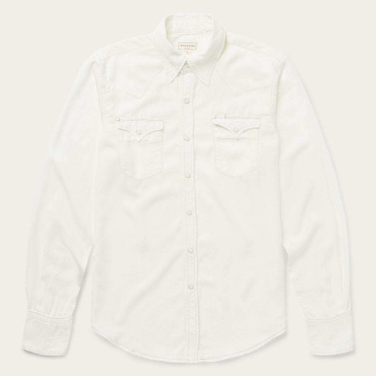 Stetson Cream Tencel Twill Shirt - Stetson - Flyclothing LLC