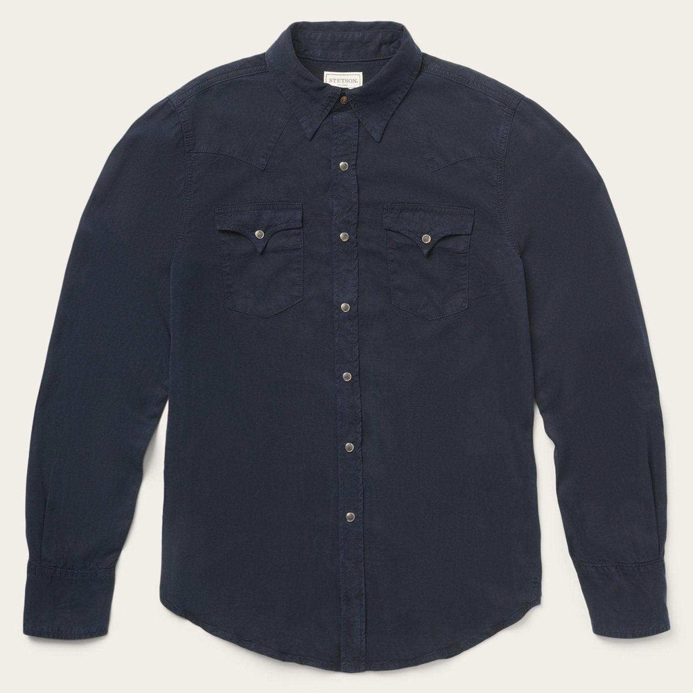Stetson Navy Twill Shirt - Stetson - Flyclothing LLC