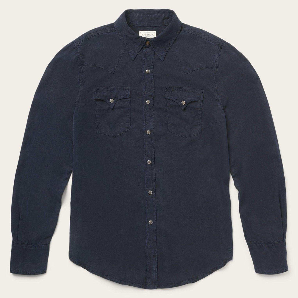 Stetson Navy Twill Shirt - Stetson - Flyclothing LLC