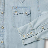 Stetson Light Blue Denim Western Shirt - Stetson - Flyclothing LLC