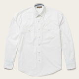 Stetson Classic Solid Snap Poplin Shirt In Optic White - Stetson - Flyclothing LLC
