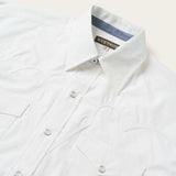 Stetson Classic Solid Snap Poplin Shirt In Optic White - Stetson - Flyclothing LLC