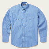 Stetson Blue Western Stripe Shirt - Stetson - Flyclothing LLC