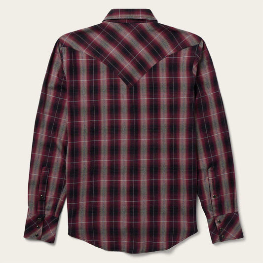 Stetson Red Marl Plaid Western Shirt - Stetson - Flyclothing LLC