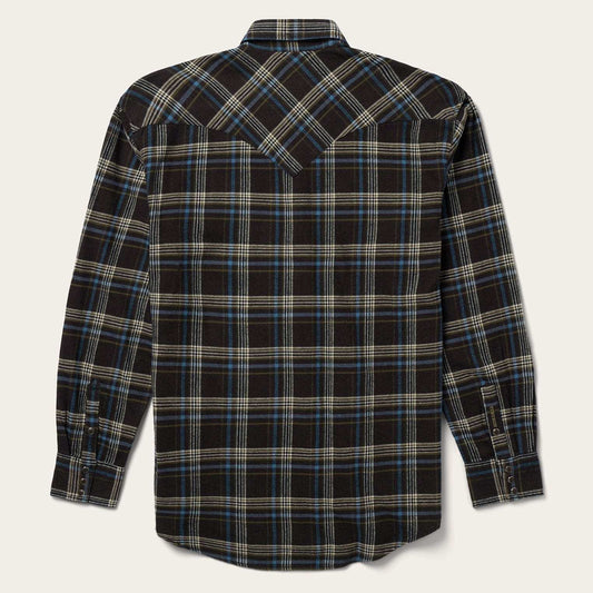 Stetson Brown Plaid Flannel Western Shirt - Stetson - Flyclothing LLC