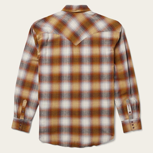 Stetson Rust Plaid Flannel Western Shirt - Stetson - Flyclothing LLC