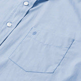 Stetson Blue Solid One-Pocket Snap-Front Shirt - Stetson - Flyclothing LLC