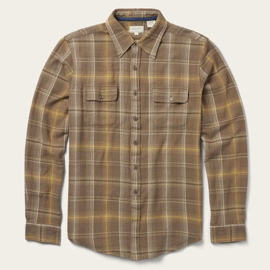 Stetson Brown Flannel Button-Front Shirt - Stetson - Flyclothing LLC