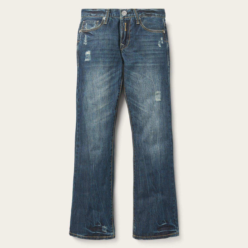 Stetson 1014 Fit Destructed Dark Wash Jeans - Stetson - Flyclothing LLC