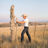 Stetson 1520 Fit Light Wash Jeans With Tacking - Stetson - Flyclothing LLC