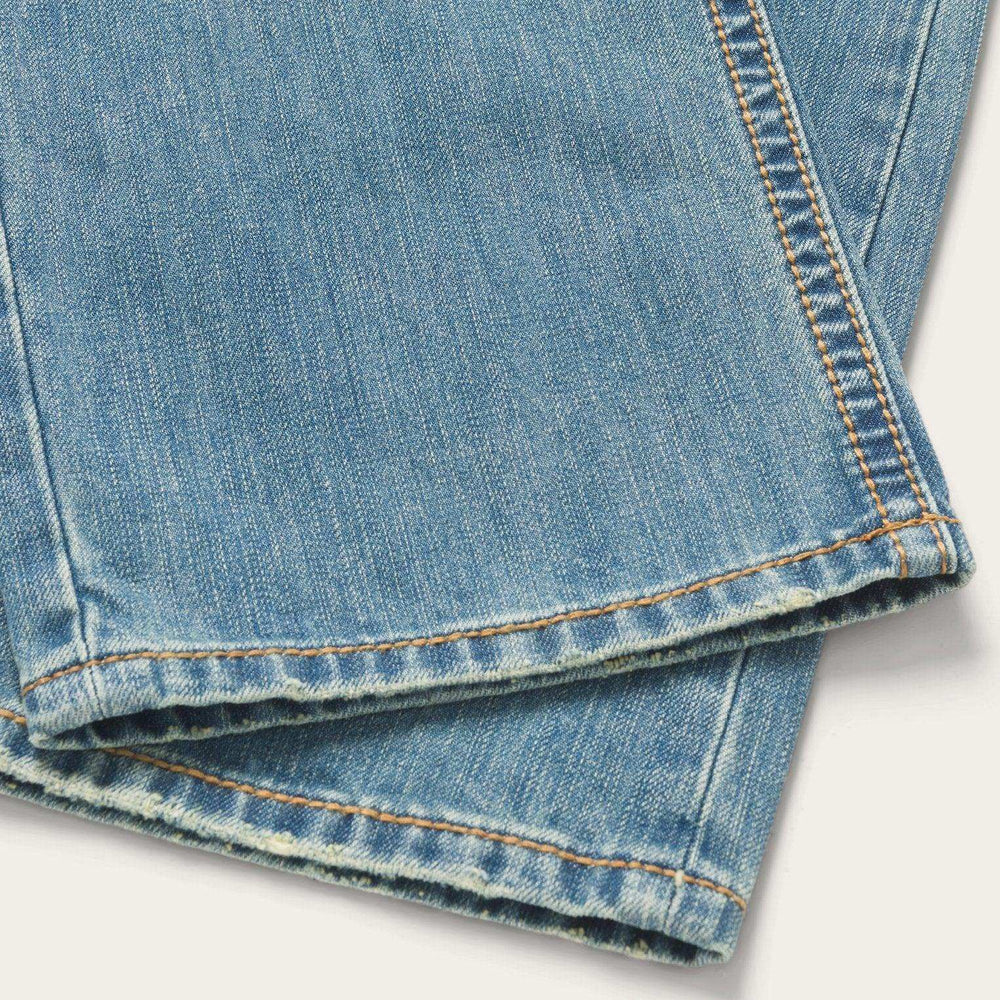 Stetson 1520 Fit Light Wash Jeans With Tacking - Stetson - Flyclothing LLC