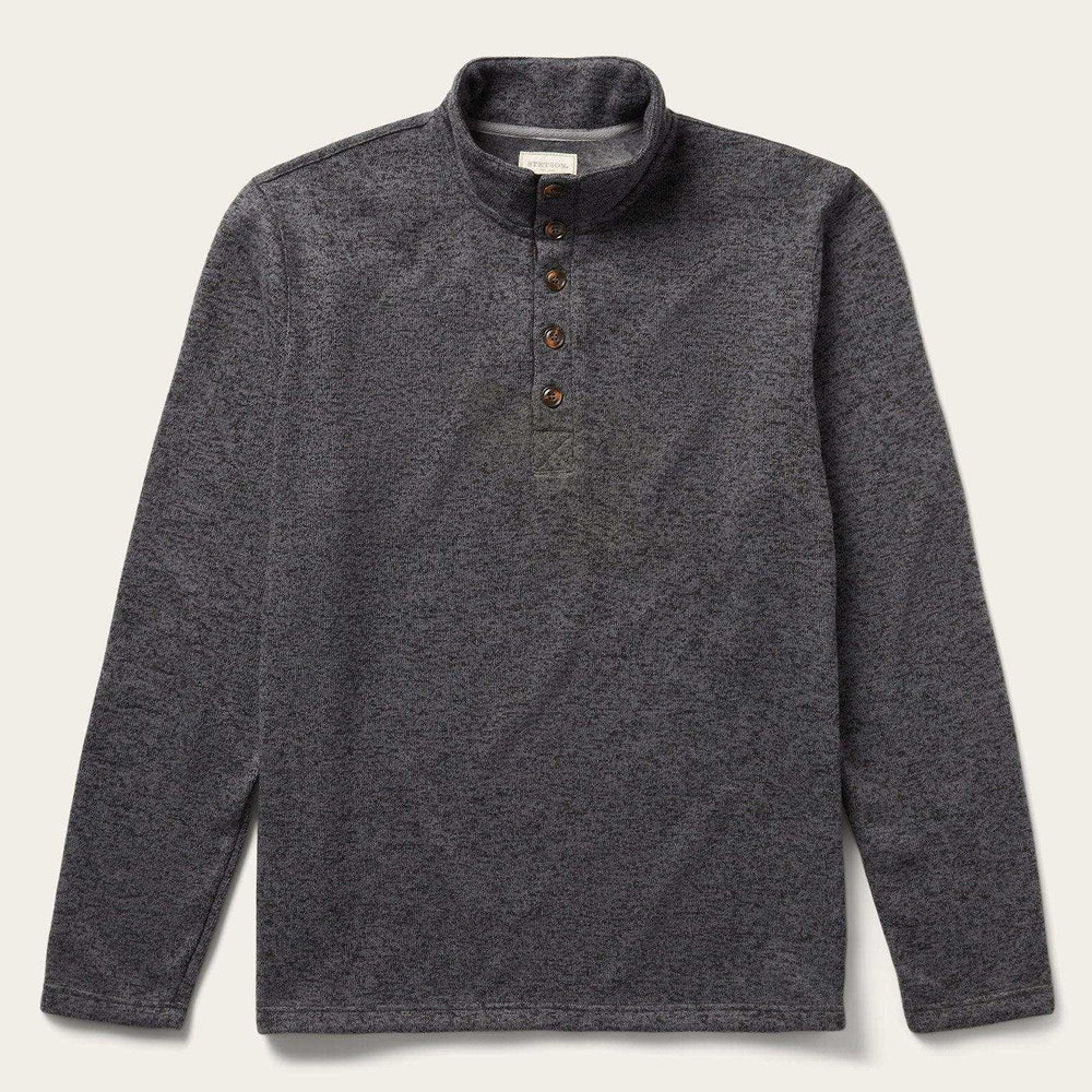 Stetson Button-Front Grey Pullover Knit Sweater - Stetson - Flyclothing LLC