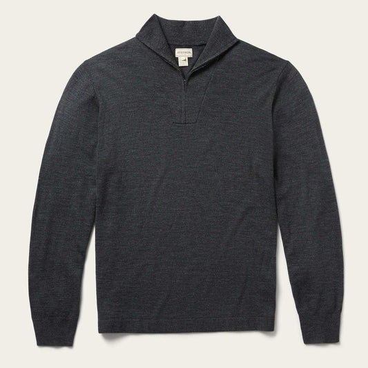 Stetson Elbow Patch Knit Sweater in Grey - Stetson - Flyclothing LLC